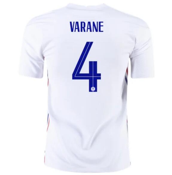 2020 Euro France Away Kit Soccer Jersey RAPHAEL VARANE #4